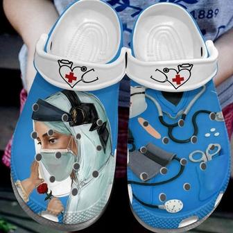 Angel Nurse Shoes - Proud Of Nurse Clog Birthday Gift For Women Men - Monsterry