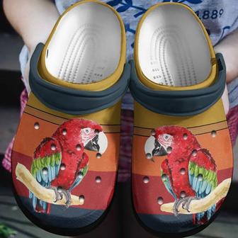 Angry Parrot Shoes - Animal Crocbland Clog Birthday Gifts For Men Friends - Monsterry