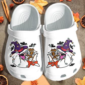 Angry Shark Witch Shoes - Happy Halloween Clog Birthday Gift For Men Women - Monsterry CA