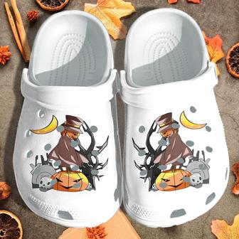 Anime Halloween Pumpkin Ghost Shoes Clog Birthday Gift For Men Boys - Monsterry CA