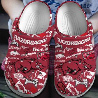 Arkansas Razorbacks Ncaa Sport Crocs Crocband Clogs Shoes | Favorety