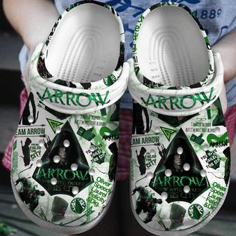Arrow Tv Series Crocs Crocband Clogs Shoes - Monsterry