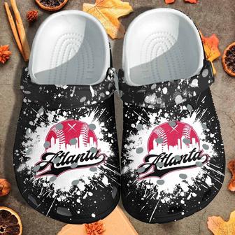 Atlanta Baseball Custom Shoes Clogs - Sport Beach Shoes Clogs Birthday Gift For Men Women - Monsterry