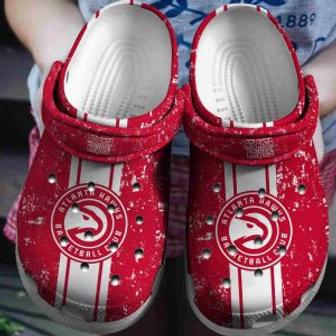 Atlanta Hawks Basketball Club Crocs Clogs Shoes Crocband Comfortable For Men Women | Favorety DE