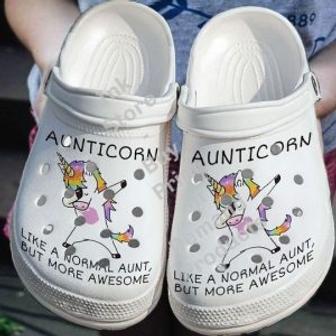 Aunticorn Unisex Fashion Style Crocs Crocband Shoes Clogs Custom Name For Men Women And Kids - Monsterry DE