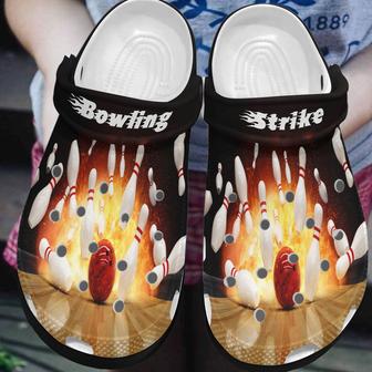Awesome Fire Bowling Strike Clogs Shoes - Monsterry