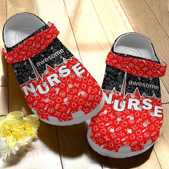 Awesome Nurses Shoes - Proud Of Nurse Clog Birthday Gift For Women Men - Monsterry CA