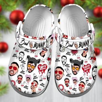 Bad Bunny Music Crocs Crocband Clogs Shoes For Men Women And Kids - Monsterry DE