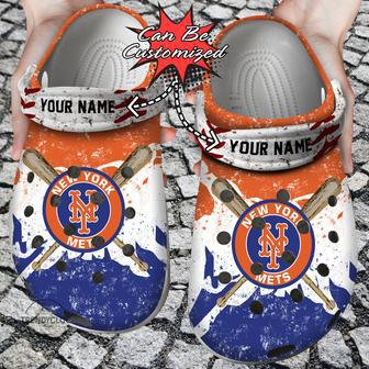 Baseball Ny Mets Personalized Watercolor New Clog Shoes | Favorety UK