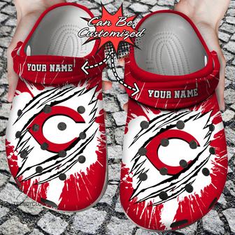 Baseball Personalized Creds Ripped Claw Clog Shoes - Monsterry