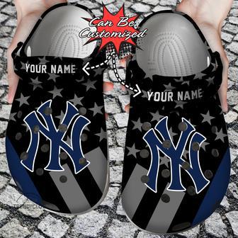 Baseball Personalized Ny Yankees Star Flag Clog Shoes | Favorety CA