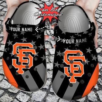 Baseball Personalized Sf Giants Star Flag Clog Shoes | Favorety AU