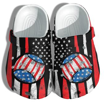 Baseball Play Sport 4Th Of July Shoes Gift Men Women - Player Sport Spirit America Flag Shoes Birthday Gift - Monsterry AU
