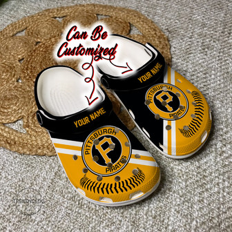 Baseball Ppirates Personalized Baseball Logo Team Clog Shoes - Monsterry