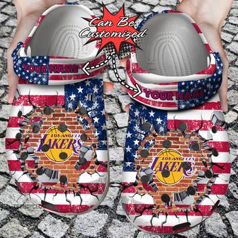 Basketball Personalized Los Angeles Clog Shoes - Monsterry