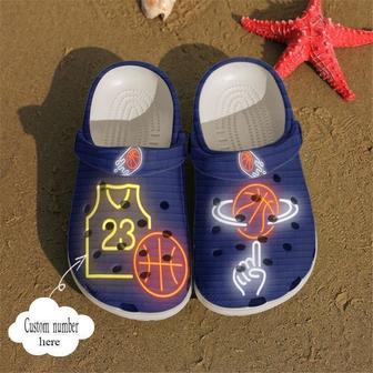Basketball Personalized Neon Classic Clogs Shoes - Monsterry CA