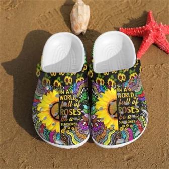 Be A Sunflower Shoes Crocs Crocband Clogs Shoes For Men Women - Monsterry DE