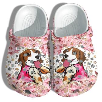 Beagle Dog Tattoo Love Mom Shoes - Beagle Dogmom Shoes Croc Clogs - Monsterry DE