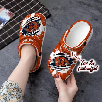 Bears Personalized Cbears Football Ripped Claw Clog Shoes - Monsterry