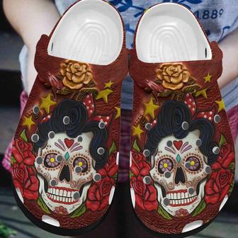 Beautiful Sally Nightmare Shoes - Roses Clog Gifts - Monsterry CA