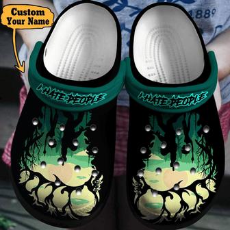 Bigfoot I Hate People Monster Clog Shoes Personalized Camping - Monsterry
