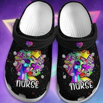 Bkack Pride Nurse Colorful Crocband Clog Shoes For Men Women - Monsterry AU