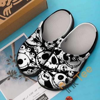 Black And White Jack Skellington Skulls The Nightmare Before Christmas Movie Clog Shoesclog Shoes | Favorety UK