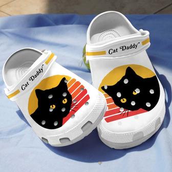 Black Cat Daddy Shoes Clogs Birthday Holiday Gifts - Monsterry