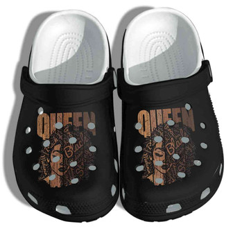 Black Pride Strong Brown Queen Clogband Clog Shoes - Monsterry