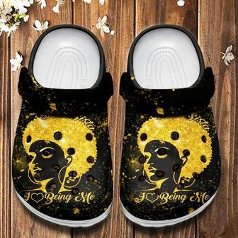 Black Queen Soul Sista I Love Being Me Shoes Clogs Juneteenth Birthday Daughter - Soul-Sista - Monsterry UK