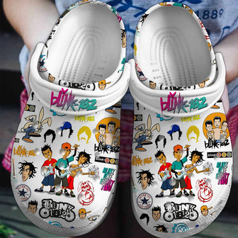 Blink-182 Music Band Clog Clogband Clogs Shoes - Monsterry