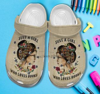 Book Girl Paper Vintage Shoes Gift Birthday Women- Girl Love Book Worm Shoes Croc Clogs - Monsterry UK