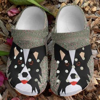 Border Collie Quilted Classic Clogs Shoes - Monsterry CA