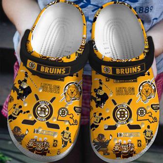 Boston Bruins Ice Hockey Team Nhl Sport Crocs Clogs Crocband Shoes | Favorety