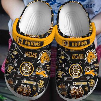 Boston Bruins Ice Hockey Team Nhl Sport Crocs Clogs Crocband Shoes | Favorety