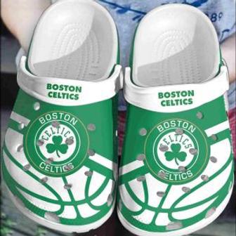 Boston Celtics Basketball Club Crocs Clogs Comfortable Shoes Crocband For Men Women | Favorety CA