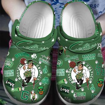 Boston Celtics Nba Sport Crocs Crocband Clogs Shoes For Men Women And Kids | Favorety