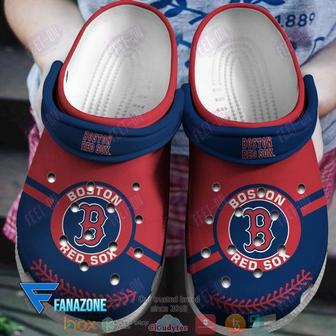 Boston Red Sox Mlb Logo Blue Red Mlb Sport Crocs Clogs Crocband Shoes | Favorety CA