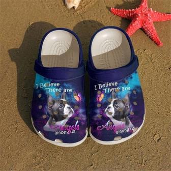 Boston Terrier Angels Among Us Classic Clogs Shoes | Favorety AU