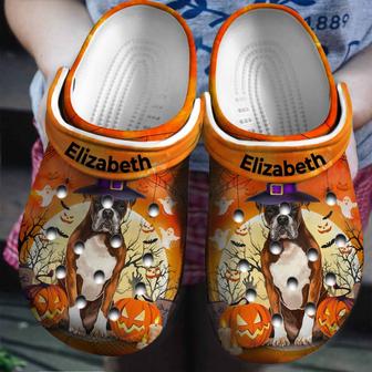 Boxer Witch Personalized Shoes Clogs Gifts For Halloween - Monsterry AU