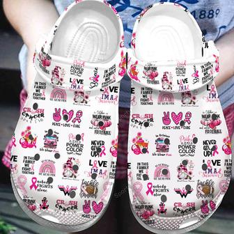 Breast Cancer Awareness Symbol Clog Shoes Dh - Monsterry AU