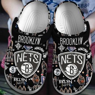 Brooklyn Nets Nba Basketball Sport Crocs Crocband Clogs Shoes | Favorety DE