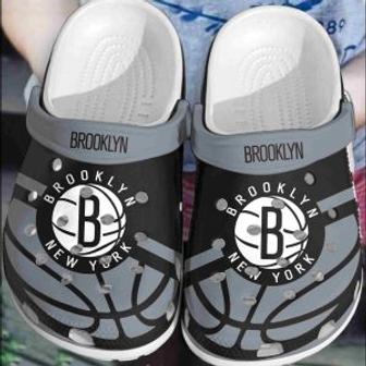 Brooklyn New York Basketball Club Crocs Shoes Clogs Comfortable Crocband For Men Women - Monsterry