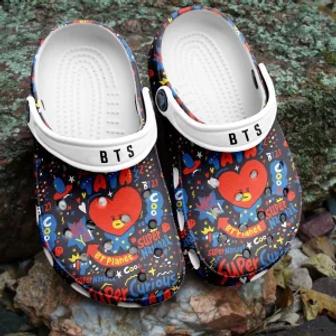 Bts Jungkook Pattern Clogs Crocband Shoes Crocs Comfortable For Men Women | Favorety AU