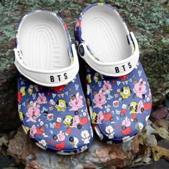 Bts Jungkook Pattern Clogs Crocs Crocband Comfortable Shoes For Men Women | Favorety AU