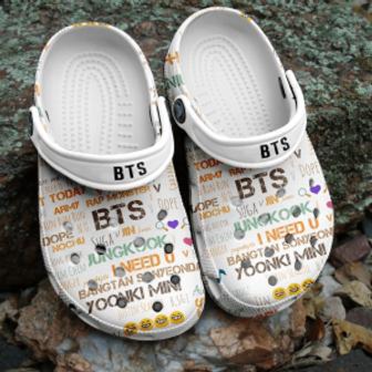 Bts Jungkook Pattern Crocband Comfortable Shoes Clogs Crocs For Men Women | Favorety