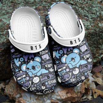 Bts Jungkook Pattern Crocband Shoes Clogs Comfortable Crocs For Men Women | Favorety