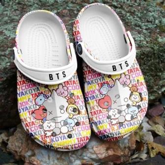 Bts Jungkook Pattern Crocband Shoes Crocs Comfortable Clogs For Men Women | Favorety UK