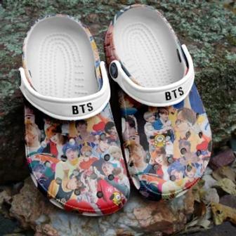 Bts Jungkook Pattern Crocs Shoes Comfortable Crocband Clogs For Men Women | Favorety CA