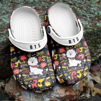 Bts Jungkook Pattern Crocs Shoes Crocband Clogs Comfortable For Men Women | Favorety AU